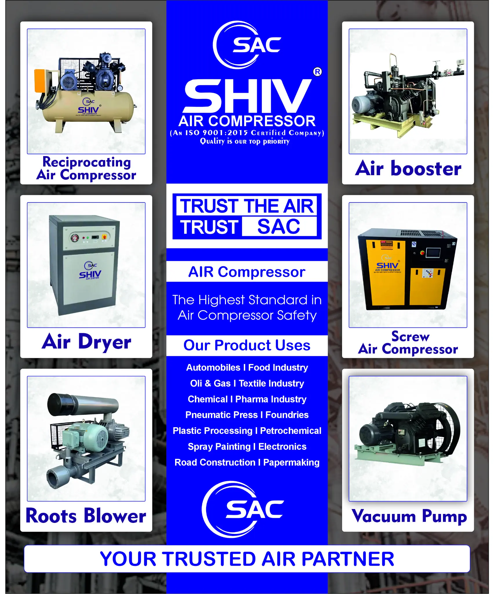 SHIV Air Compressor brochure